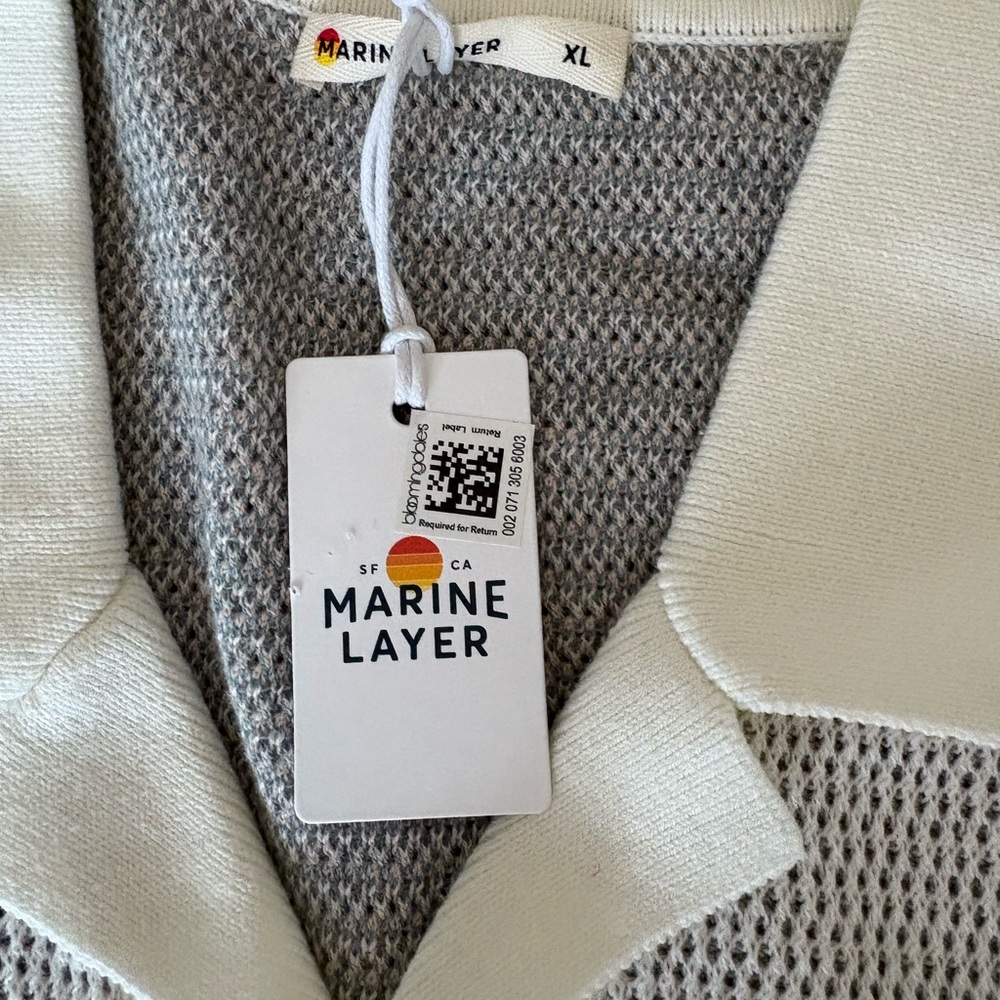 Marine Layer Knit Shirt, brand new with tags - Picture 6 of 8